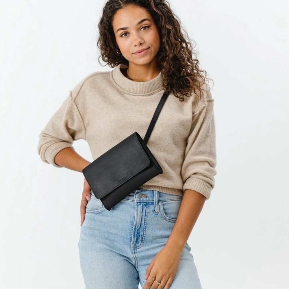 Portland Leather Goods Basic Belt Bag (Matte Black)